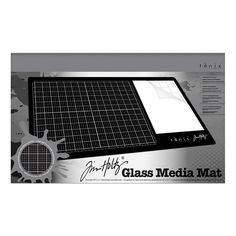 the glass media mat has been designed to look like it is being used for video games