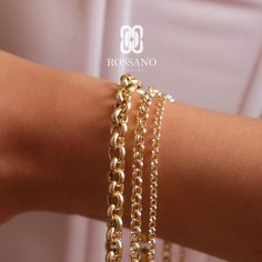 "14K Gold Rolo Chain Bracelet, 3mm 4mm 7mm Thick Rolo Bracelet, Rolo Chain Bracelet, Belcher Link Chain Bracelet, Round Rolo Bracelet, Unisex Product Description Material: 14K Genuine Gold Color Options: Yellow Gold, White Gold, Rose Gold Metal Stamp: 14K (585) Available Length: 5\"-10\" Weight(average) : 3.00mm-1.85gr 4.50mm-3.80gr 7.00mm-7.20gr These Chains are 100% Authentic 14K Solid Gold \"Not Plated or Filled\" The perfect birthday or holiday (Christmas, New Year, Mothers Day, Valentines D Classic Gold Bracelets With Rolo Chain, Elegant Gold Bracelet With Rolo Chain, Classic Rolo Chain Bracelet, Elegant 14k Gold Rolo Chain Bracelet, Classic Gold Rolo Chain Bracelet, Simple Gold Bangle, Gold Certificate, Link Chain Bracelet, Gold Bangle