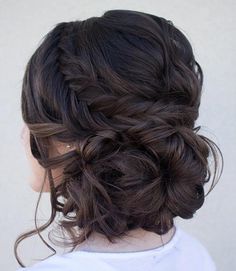 Curly Side Bun + Fishtail Braid - prefect festival hair style...x Low Updo, Fall Wedding Hairstyles, Peinados Recogidos, Fishtail Braid, Low Bun, Wedding Hairstyles Updo, Fancy Hairstyles, Hair Updo