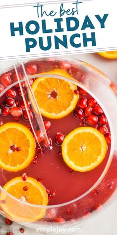 This easy Holiday Punch is a kid friendly drink everyone at the party will love! This non alcoholic Christmas punch only takes 10 minutes to make! Easy Holiday Punch, Non Alcoholic Christmas Punch, Thanksgiving Punch, Holiday Punch Recipe, Cranberry Punch, Kid Friendly Drinks, Christmas Punch Recipes