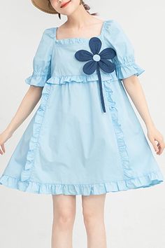 SKU: LIN01588 Fabric: Polyester Cotton Style types: Sweet Lolita Season: Spring, Summer, Autumn, Winter Notice: Any of the accessory is not included. Size(IN) Sleeve Length Bust Dress Length S 13.39 37.80 32.68 M 13.58 39.37 33.07 L 13.78 40.94 33.46 Bust Dress, Style Types, Kid Clothing, Hacks Clothes, Fashion Hacks, Sweet Lolita, Fashion Hacks Clothes, Flower Accessories, Kawaii Girl