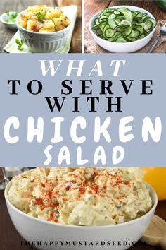 what to serve with chicken salad is an easy and delicious side dish that everyone will love