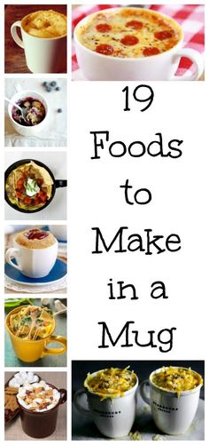 the top ten foods to make in a mug