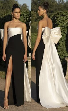 Unrealistic Clothes, Aesthetic Closet, Black And White Dresses, Closet Clothing, 파티 드레스, Looks Party, Glamour Dress, Prom Dress Inspiration, فستان سهرة