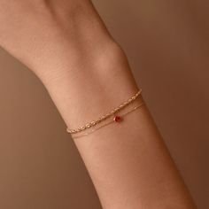 Red Heart Bracelet - Gelin Diamond Red Heart Bracelet, Small Red Heart, خواتم خطوبة, 14k Gold Initial Necklace, Gold Heart Bracelet, Gold Jewelry Gift, White Love, Real Gold Jewelry, Red Bracelets