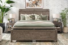 Beds & Headboards | Mathis Home Queen Panel Beds, Bedroom Chest, Beds And Headboards, Reclaimed Pine, Upholstered Fabric, Dressers And Chests, Panel Bed, Bed Styling, Ashley Furniture