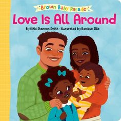 the cover of love is all around with an image of two adults and one child