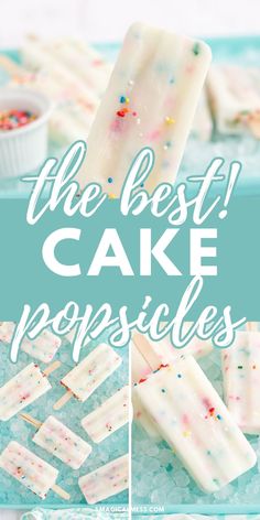 the best cake popsicles are made with white chocolate and sprinkles