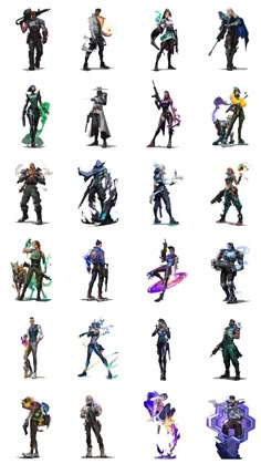 an image of different types of characters from overwatch