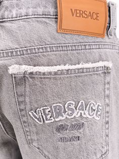 100% Cotton Stamp Embroidery, Versace Shirts, Fendi Wallet On Chain, Grey Denim Jeans, Tom Ford Handbags, Versace Logo, Stella Mccartney Bag, Jimmy Choo Bag, Brand Clothes