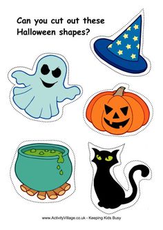 halloween cut out shapes for kids to make