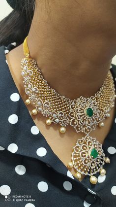 Evergreen 18K Gold Diamond Necklace with Pearls & interchangeable Color Stones 
  This necklace comes with interchangeable Red & Green color stones   - 1-BG-DN-SET04468 - in 102.760 Grams for USD $15999.99. 
Made in India by Totaram Jewelers Online this product is in Gold - 18 Karat Gold  & is an excellent gift for Adult - Women. Ships fully insured with secured guaranteed delivery for free with your order over $250 from New Jersey USA & comes with 30 days exchange policy. Dazzling Green Diamond Necklace For Anniversary, Fine Green Diamond Necklace, Green Diamond Necklace Fine Jewelry, Fine Jewelry Green Diamond Necklace, Green Round Gemstone Diamond Necklace, Dazzling Green Diamond Necklaces, Dazzling Green Diamond Necklace, Diamond Necklace With Jewels, Exquisite Green Diamond Necklace