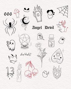 an image of some tattoos on paper