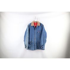 Vintage 70s Big Smith Mens 40 Thrashed Quilt Lined Denim Chore Barn Jacket USA Mens Jacket Stitching broken on the right pocket and cuffs. Stains front, back, both arms. Discoloring right side, right arm. Color faded. USA made Mens size 40 Measurements are: 23 inches underarm to underarm 30 inches top to bottom Blue 65% Cotton 35% Polyester US Shipping is FREE Canada is $15 and International is $24 Check out my other items in my store! O326 Jacket Stitching, Barn Jacket, Vintage Jacket, Mens Denim, Vintage 70s, Vintage Men, Mens Jackets, Man Shop, Mens Outfits