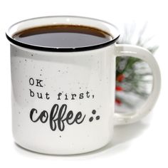 PRICES MAY VARY. Add humor to your kitchen or office space with our Ok But First Coffee ceramic mug and bring happiness to everyone who sees it This microwave safe cute funny coffee mug are made of high quality ceramic that does not easily break or damage Our ceramic coffee mug highlights a bright color speckled look and black halo edge, ideal for your coffee, tea, or any beverage With lots of designs to choose from, our funny coffee mugs are great gift items for family and friends that fit any occasion Designed in the USA for superior quality; our ceramic funny coffee cups are handmade with the highest quality and safest materials Our MAINEVENT Ok But First Coffee Ceramic Campfire Coffee Mug is great for: coffee mugs sayings, funny coffee cups, funny coffee mug, cute funny coffee mug, cof Coffee Mugs For Men, Campfire Coffee, Ok But First Coffee, Cool Coffee Mugs, Add Humor, Coffee Ceramic, Coffee Mug Quotes, Cool Coffee, Funny Coffee Cups