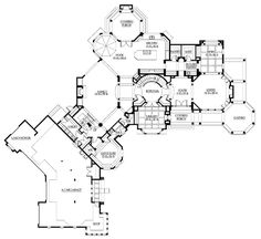 this is the first floor plan for these luxury home plans, which are designed to look like