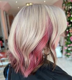 17 Bold Blonde Hair with Pink Underneath Looks – HairstyleCamp Short Blonde Hair With Color Peekaboos, Hair Pink Underneath, Blonde Hair Pink Underneath, Blonde With Pink Underneath, Hair With Pink Underneath, Blonde Hair With Pink Underneath, Pink Hair Blonde, Pink Underneath Hair, Blonde Underneath Hair