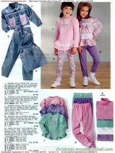 1980s Clothes, Sears Christmas Catalog, Early 90s Fashion, Clothing Ads, 1990s Kids