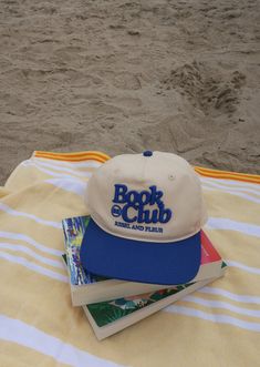 Book Club Hat Country Club Hat, Merch Hats, Cap Poses, Hat Poses, Swag Hats, Hat Aesthetic, Shirt Design Inspiration, Hat Design, Hat Ideas