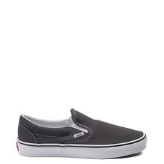 Vans Slip On Skate Shoe - Black | Journeys Gray Slip-on Canvas Shoes For Streetwear, Streetwear Slip-on Skate Shoes With Vulcanized Sole, Slip-on Skate Shoes With Vulcanized Sole For Streetwear, Urban Slip-on Sneakers With Vulcanized Sole For Streetwear, Casual Gray Slip-on Sneakers For Streetwear, Comfortable Slip-on Sneakers With Vulcanized Sole For Streetwear, Sporty Gray Slip-on Canvas Shoes, Casual Canvas Slip-ons For Streetwear, Casual Canvas Slip-on Skate Shoes