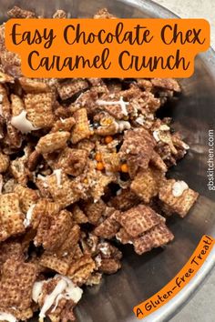 Chex Candy Recipes, Chex Mix With Golden Grahams, Chocolate Chex Recipes, Chocolate Chex Caramel Crunch, Sweet Snack Mix Recipes, Chocolate Chex Mix Recipes, Cinnamon Chex Mix, Caramel Chex Mix, Chocolate Snack Mix