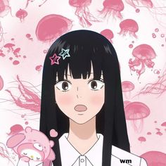 Sawako Pfp Icon Coquette, Sawako Manga Icon, Matchy Wallpapers, Anime Coquette, Couple Background, Mata Manga, Everyday Bag Essentials, Japanese Couple, Match Profile