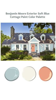 the exterior color scheme for a white house