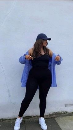 Sporty Outfits Plus Size, Casual Bar Outfits, Curvy Casual Outfits, Outfits Gorditas, Plus Size Baddie Outfits, Plus Size Fall Outfit, Look Plus Size, Fashion Hacks, Trendy Fall Outfits