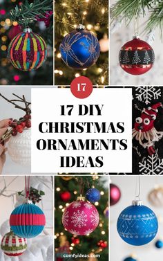 twelve diy christmas ornament ideas