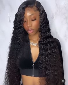 Sewin With Closure, Wavy Wet Hair, Wet And Wavy Wig Hairstyles, Wavy Wig Hairstyles, Wet And Wavy Wig, Wet Curls, Wet Hair Look, Wig Hairstyles For Black Women, Bombshell Hair