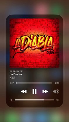 an mp3 player with the words la diabia on it