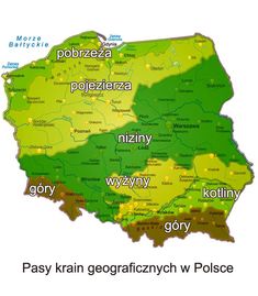 a map of poland with all the major cities