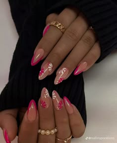 Shape Nails, Almond Shape Nails, Almond Acrylic Nails, Almond Shape, Summer Acrylic Nails, Trendy Designs