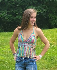 This hand crocheted top is perfect for concerts, frstivals, beach days, or if you just want to look cute on a hot summer day or night.  Made with the softest cotton, the top is made to be light and breezy while still holding its structure. Completely adjustable to ensure a perfect fit to YOUR body.  No worries about getting caught in the rain or the waves in this top. The cotton ensures that it can get wet without ruining the fabric! Please send me a note or message for specific color choices for the SOLIDS/STRIPES/CUSTOM options. Moon Crochet, Caught In The Rain, Crochet Pumpkin, Triangle Scarf, Cropped Tube Top, Solid & Striped, Beach Days, Summer Day, In The Rain