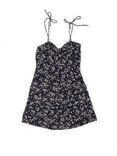 Cotton On Dress Size: X-Small Blue Skirts & Dresses - used. 100% COTTON, Mini, Halter, Floral, Short, Sleeveless | Cotton On Dress: Blue Floral Skirts & Dresses - Size X-Small Navy Mini Dress For Summer, Fitted Mini Sundress Casual Style, Fitted Casual Mini Sundress, Cotton Lined Mini Sundress, Casual Fitted Cotton Sundress, Cute Sleeveless Navy Dress, Cute Navy Sleeveless Dress, Cute Fitted Navy Dress, Navy Fitted Cute Dress