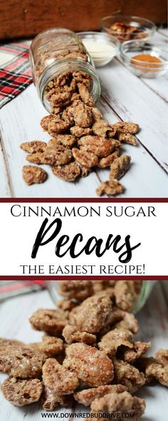 cinnamon sugar pecans the easyest recipe