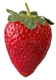 a close up of a strawberry on a white background royalty images and clippings