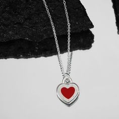 *Condition: Brand New *Color: Platinum *Metal: 925 Sterling Silver I Do Not Claim It To Be Of Any Specific Brand. Please Bid Responsibly. Red Sterling Silver Necklace With Heart Pendant, Sterling Silver Red Heart Necklace, Red Heart-shaped Sterling Silver Necklace, Red Sterling Silver Heart Pendant Jewelry, Red Sterling Silver Heart Pendant Necklace, Red Sterling Silver Heart Charm Necklace, Red Heart Pendant Necklace In Sterling Silver, Red Sterling Silver Necklace With Silver Chain, Red Sterling Silver Heart Necklace As Gift