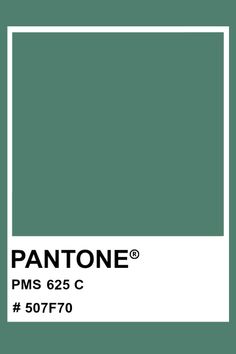 PANTONE 625 C #pantone #color #PMS #hex Pantone Green, Soft Summer Palette, Interior Tips, 80s Interior, Colour Swatches