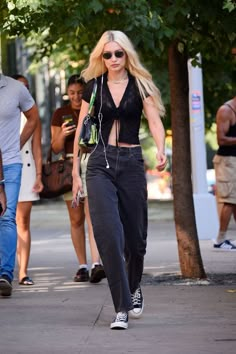 Cost Outfits, La Outfit Ideas, All Black Fits, Total Black Outfit, Total Black Look, All Black Fit, Gigi 2, Outfit Verano, Gigi Style