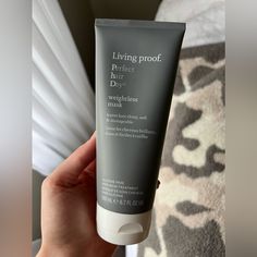 This Item Is Not Brand New, But Was Recently Purchased And Has Been Used 1 Time Only. Living Proof Hair Mask Living Proof Hair Products, Living Proof, Hair Mask, Perfect Hair, Hair Day, Gray White, Mask, Size 6, Brand New