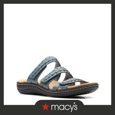 in stock Casual Blue Sandals With Heel Loop, Blue Sandals With Arch Support For Spring, Clarks Women's, Blue Sandals, Blue Gray, Women Collection, Blue Grey, In Store, Pick Up