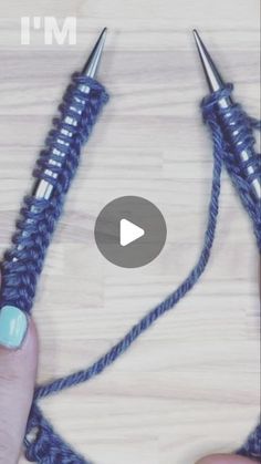 the video shows how to crochet