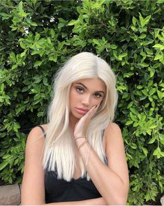 Kelsey Calemine, Bleach Blonde Hair, Pinterest Hair, Bleach Blonde, Long Blonde Hair