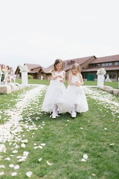 flower girl dress is linked🤍  outdoor wedding • wedding aisle • white flower girl dress Flower Girl Aesthetic Wedding, Ball Gowns Princess, White Flower Girl Dresses, Flower Girl Baskets, Wedding Aisle Decorations, Flower Girl Tutu, Flower Girl Dresses Tulle, Wedding Aisle, White Flowers