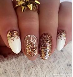 Cute Christmas Nails, Her Nails, Christmas Nail Art Designs, Christmas Nails Acrylic, Winter Nail Designs, New Year's Nails