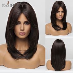 Brand Name: EASIHAIRWigs Type: Regular WigMaterial Grade: High Temperature FiberFeature: Daily UseOrigin: CN(Origin)Wigs Length: LongTexture: WavyCan Be Permed: YesStyle: Daily UseCap Size: Average SizeItems per Package: 1 Piece OnlyColor: Brown, Dark Brown, Chestnut BrownFeature1: Bobo Synthetic WigsFeature2: Wigs with Bangs, Bang WigsFeature3: Curly Synthetic WigsFeature4: Heat Resistant WigsFeature5: Daily Use/Cosplay/PartyFeature6: Bob Brown Wigs Straight Hairstyles Medium, Blond Ombre, Brown With Blonde Highlights, Shine Hair, Natural Hair Wigs, Brown Wig, Brown Ombre, Brown To Blonde, Long Straight Hair