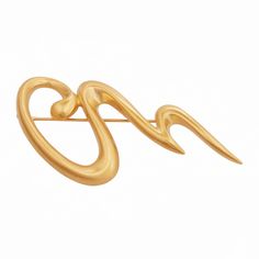 The Bernice pin is a staple for the whimsical woman in your life with a penchant for Hollywood style. Inspired by Liza Minelli, this pin from our Liza Collection is 1 1/2"L by 3"W and is plated in 24K gold. The featured pinback closure ensures this piece will stay securely in place no matter the occasion. This pin is made to order in our New York City Design Studio. Please allow 7-14 business days for production before the ship date. Luxury Statement Pins Brooch, Luxury Modernist Brooches For Gift, Mid-century Gold Brooch Jewelry, Luxury Mid-century Collectible Brooches, Modernist Gold Brooch, Nyc Studio, Trending Boots, Floral Ruffle, Hollywood Fashion