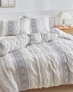 Patterned Luxe Cozy Geometric High-quality Duvet Cover Set – Lifevc