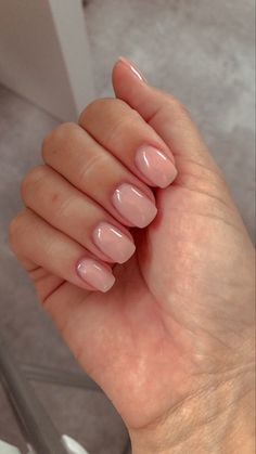 Clean Polished Nails, Real Square Nails, Straight Short Nails, Nails 2023 Trends Neutral, Natural Acrylic Nails Squoval, Squavol Nails Acrylic Short, Basic Manicure Ideas Natural, Tapered Squoval Nails, Neutral Nails Squoval